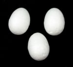 Яйце стиропор 25x18 мм за декорация -50 броя