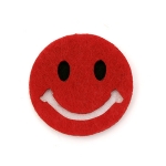 Усмивка филц 40x4 мм 3 пласта червена -5 броя