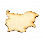 Фигурка дърво за декорация карта на България 70x50x3 мм