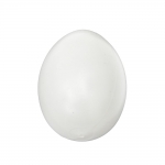 Яйце от пластмаса бяло 120x81 мм с една дупка 3 мм