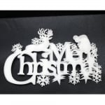 Надпис от пенополиетилен / антистатична пяна Mery Christmas 500x320 мм -2 броя