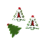 Елха от филц 35x40x4 мм -10 броя