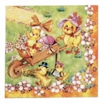 Салфетка 33x33 см трипластова Daisy-1 брой