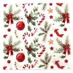 Салфетка за декупаж Ambiente 33x33 см трипластова Christmas elements-1 брой