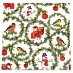 Салфетка за декупаж Ambiente 33x33 см трипластова  Pine branches rings -1 брой