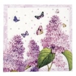 Салфетка HOME FASHION 33x33см трипластова Painted Lilac -1 брой