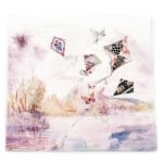 Салфетка HOME FASHION 33x33 см трипластова Abstract Kites -1 брой