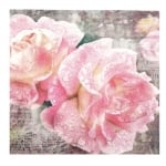 Салфетка HOME FASHION 33x33 см трипластова English Rose -1 брой