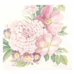 Салфетка HOME FASHION 33x33 см трипластова Carnation Flower -1 брой