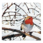 Салфетка HOME FASHION 33x33см трипластова Robin in a Winter Tree -1 брой