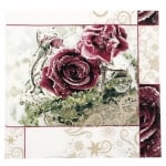 Салфетка HOME FASHION 33x33см трипластова Frozen Roses -1 брой