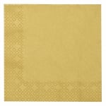 Салфетка HOME FASHION 33x33см трипластова Uni gold -1 брой