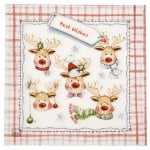 Салфетка HOME FASHION 33x33см трипластова A Bunch of Elks -1 брой