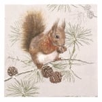 Салфетка за декупаж Ambiente 33x33 см трипластова Squirrel in Winter -1 брой