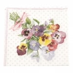 Салфетка за декупаж Ambiente 25x25 см трипластова Bunch of Violets Berry -1 брой