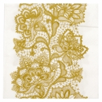 Салфетка ti-flair 33x33см трипластова Lace Pattern gold -1 брой