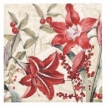 Салфетка ti-flair 33x33см трипластова Amarillis Rojos beige -1 брой