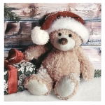 Салфетка ti-flair 33x33см трипластова Christmas Teddy with Present -1 брой
