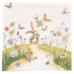 Салфетка ti-flair 33x33см трипластова Bunny with Pinwheel -1 брой