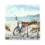 Салфетка за декупаж Ambiente 33x33 см трипластова Bike at the Beach -1 брой