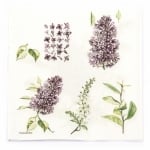 Салфетка за декупаж Ambiente 33x33 см трипластова Lilac white -1 брой