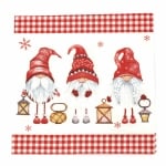 Салфетка ti-flair 33x33 см трипластова  Scandinavian Gnomes  -1 брой