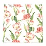 Салфетка ti-flair 33x33 см трипластова  Chaines de Tulipes red  -1 брой