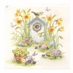 Салфетка ti-flair 33x33 см трипластова  Birdhouse and Easter Eggs  -1 брой