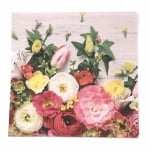 Салфетка ti-flair 33x33 см трипластова  Fleurs Tendres  -1 брой