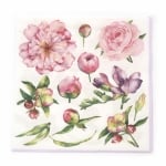 Салфетка ti-flair 33x33 см трипластова  Pivoine et Freesia  -1 брой