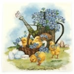 Салфетка ti-flair 33x33 см трипластова Forget-Me-Not and Chicks -1 брой