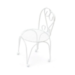 Стол метален 60x55x110 мм цвят бял