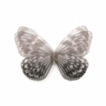 Пеперуда органза с кристал 30x25 мм -5 броя