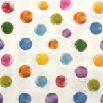 Салфетка за декупаж Ambiente 33x33 см трипластова Polka dots white -1 брой