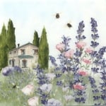 Салфетка за декупаж Ambiente 33x33 см трипластова Lavender meadow -1 брой