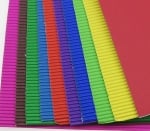 Картон гофриран за апликация А4 20x30 см -10 броя / 10 цвята