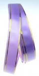 Лента панделка 18 мм лилава светло със злато -11 метра