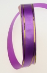 Лента панделка 18 мм лилава със злато -11 метра
