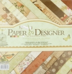 Дизайнерска хартия за скрапбукинг 8 inch (20.3x20.3 см) 20 дизайна x 2 листа винтидж