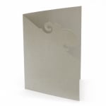 Основа за картичка с ажурен мотив вложка и плик 10.8x15.5 FOLIA цвят сребро -1 брой