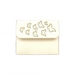 Плик за картичка 10x12 см пеперуди цвят екрю