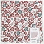 Дизайнерска хартия двустранен печат Ice Crystals And Dots 30.5x30.5 см by Vivi Gade 180 гр Creativ -5 листа