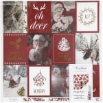 Дизайнерска хартия двустранен печат Christmas Motifs And Cones by Vivi Gade 180 гр Creativ -3 листа