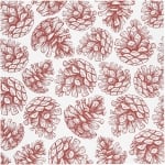Дизайнерска хартия двустранен печат Christmas Motifs And Cones by Vivi Gade 180 гр Creativ -3 листа