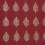 Дизайнерска индийска хартия 120 гр за скрапбукинг, арт и крафт 56x76 см Gold Red Leaf on PinkHP08