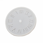 Силиконов молд /форма/ 105x105x9 мм малък циферблат за часовник с римски цифри