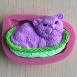 Силиконов молд /форма/ 84x54x17 мм котка