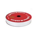 Лента панделка за цветя и опаковки 16 мм метализирана цвят сребро ~9 метра