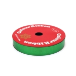 Лента панделка за цветя и опаковки 16 мм метализирана цвят зелен ~9 метра