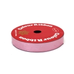 Лента панделка за цветя и опаковки 16 мм метализирана цвят розов ~9 метра